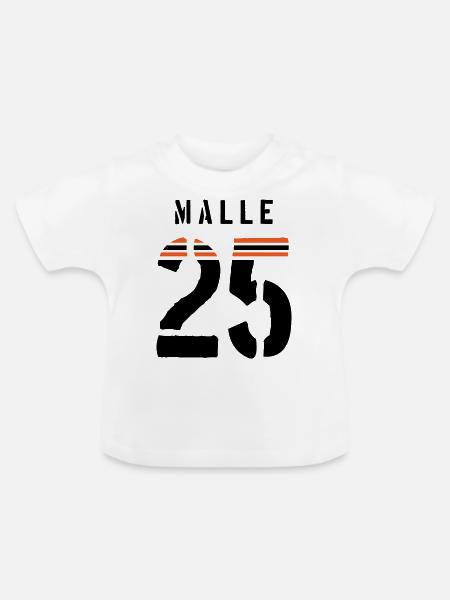 Malle 2025 Trikot - Baby Bio-T-Shirt mit Rundhals - Weiß