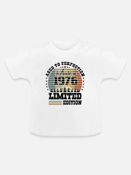 1976 Limited Edition - Baby Bio-T-Shirt mit Rundhals - Weiß