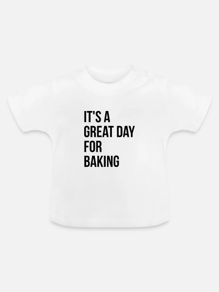 Baker Baker Baker - Baby Bio-T-Shirt mit Rundhals - Weiß
