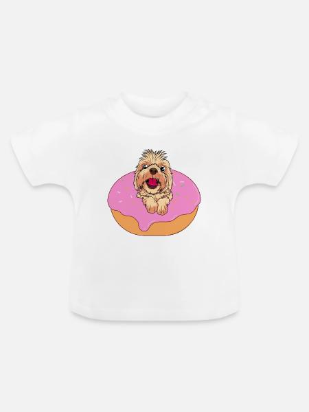 Dognut - Baby Bio-T-Shirt mit Rundhals - Weiß
