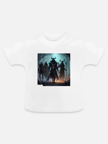 Magier & Zauberer Freunde - Baby Bio-T-Shirt mit Rundhals - Weiß