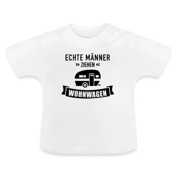 Caravanes - T-shirt bio col rond Bébé - blanc - Devant