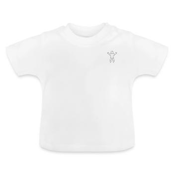 STAR: The mascot of The Upward Spiral Foundation - Baby Organic T-Shirt with Round Neck - white - Front