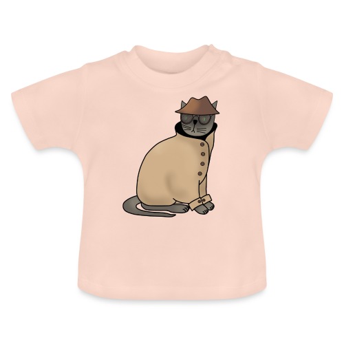 Secret cat - Baby Organic T-Shirt with Round Neck