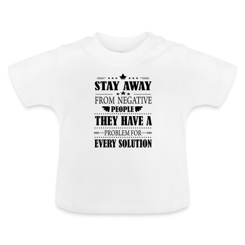 Stay away - Vauvan luomu-t-paita, jossa pyöreä pääntie