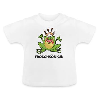 frog Prince - Baby Organic T-Shirt with Round Neck - white - Front