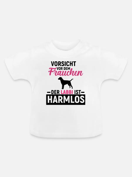 Labrador Retriever - Baby Bio-T-Shirt mit Rundhals - Weiß