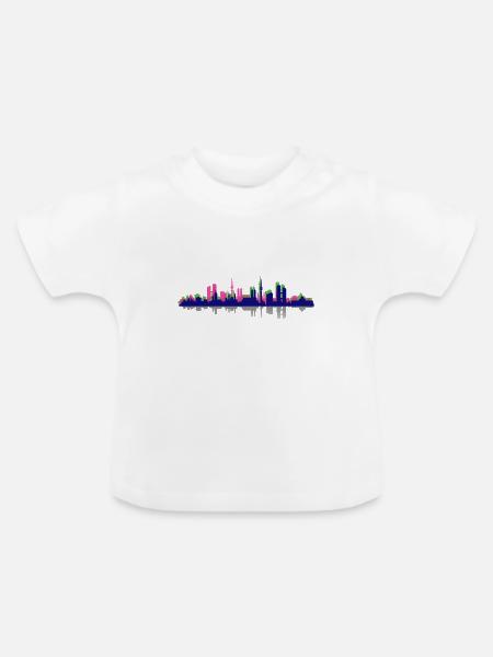 München - Baby Bio-T-Shirt mit Rundhals - Weiß