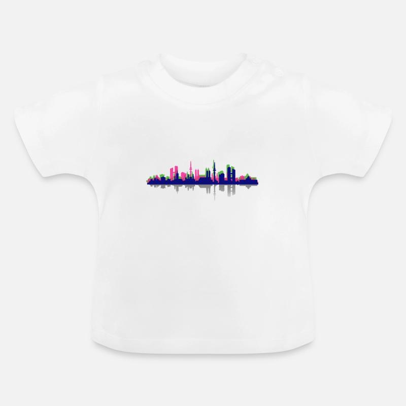 München - Baby Bio-T-Shirt mit Rundhals - Weiß