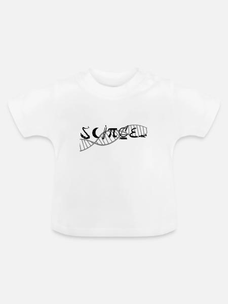 DNA Kette - Baby Bio-T-Shirt mit Rundhals - Weiß
