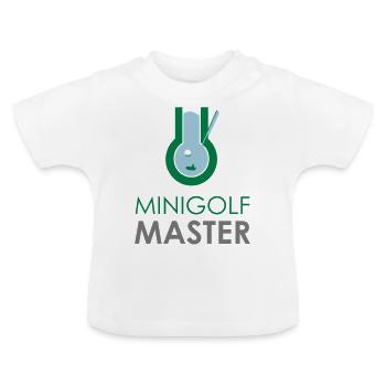 Golf Maître putter Golf Club idée cadeau - T-shirt bio col rond Bébé - blanc - Devant