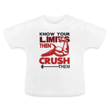 Body building - Baby Organic T-Shirt with Round Neck - white - Front