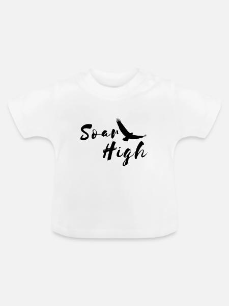 Adler soar High - Baby Bio-T-Shirt mit Rundhals - Weiß