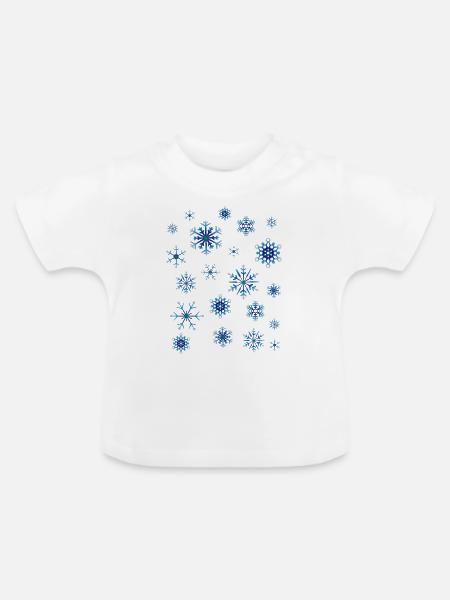 Winter - Baby Bio-T-Shirt mit Rundhals - Weiß