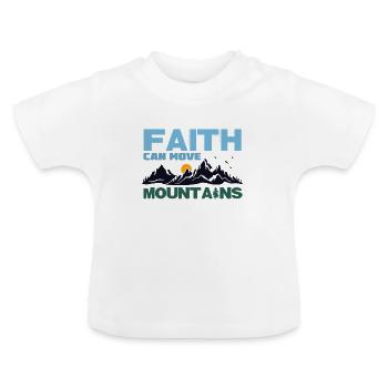 Glaube - Baby Bio-T-Shirt mit Rundhals - Weiß - Vorne