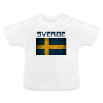 Swede Sweden Swedish gift Swedish flag - Baby Organic T-Shirt with Round Neck - white - Front