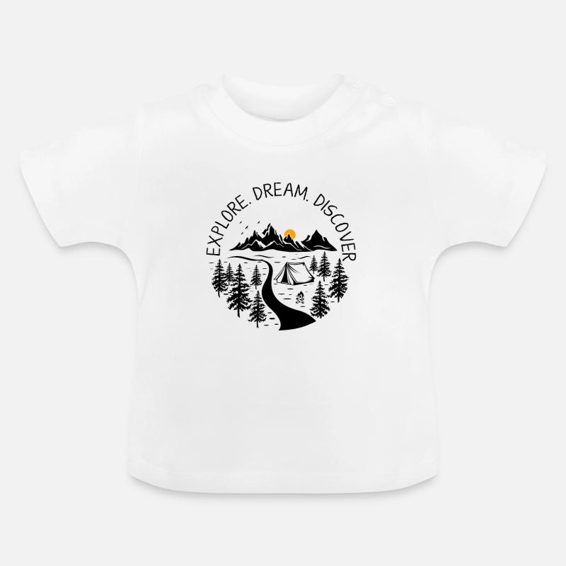 désert - T-shirt bio col rond Bébé - blanc