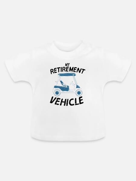 Golf - Baby Bio-T-Shirt mit Rundhals - Weiß
