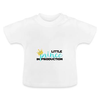 Cadeau de grossesse bébé ventre - T-shirt bio col rond Bébé - blanc - Devant
