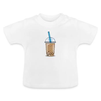 Bubble Tea Perle De Thé Au Lait Boba Thé Lait Cadeau - T-shirt bio col rond Bébé - blanc - Devant