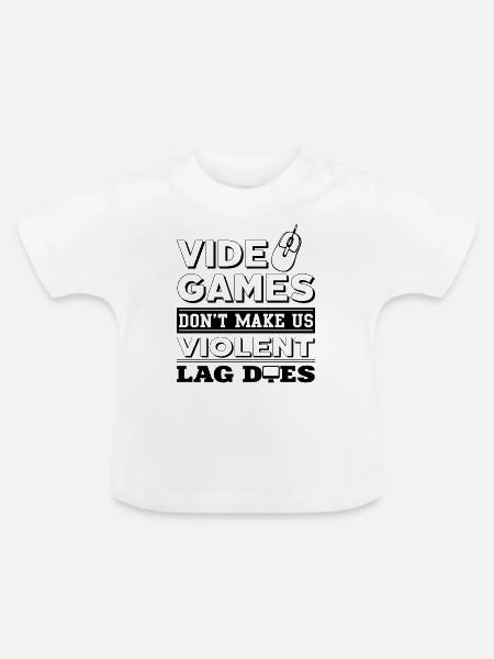 Gamer - Baby Bio-T-Shirt mit Rundhals - Weiß