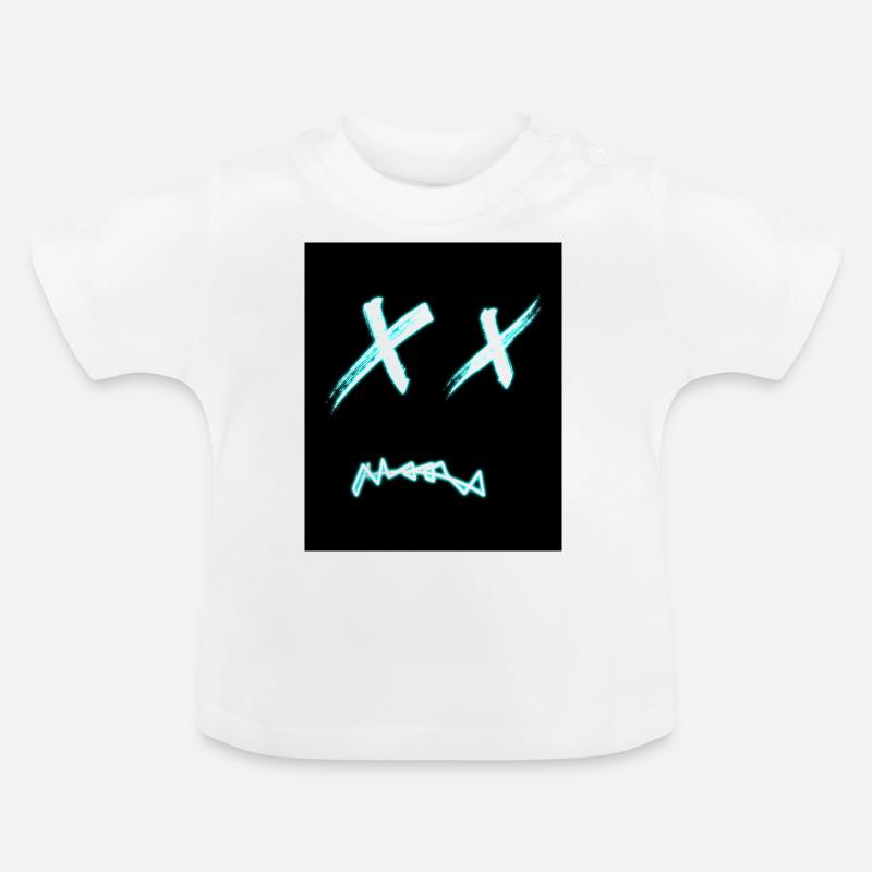 masque - T-shirt bio col rond Bébé - blanc