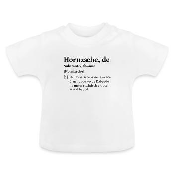 Hausbau Renovieren sächsisch Sachsen Shirt Spruch - Baby Bio-T-Shirt mit Rundhals - Weiß - Vorne