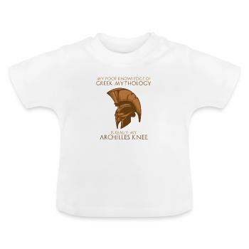 Cadeau de la mythologie grecque - T-shirt bio col rond Bébé - blanc - Devant