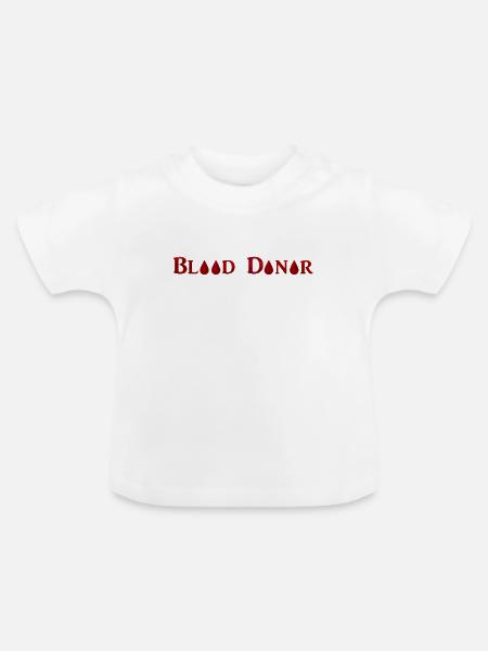 Blood Donor - Baby Bio-T-Shirt mit Rundhals - Weiß