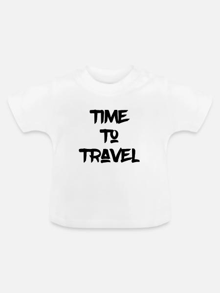 Reisen - Baby Bio-T-Shirt mit Rundhals - Weiß