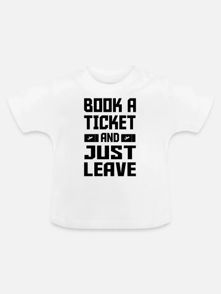 Travel - Baby Bio-T-Shirt mit Rundhals - Weiß