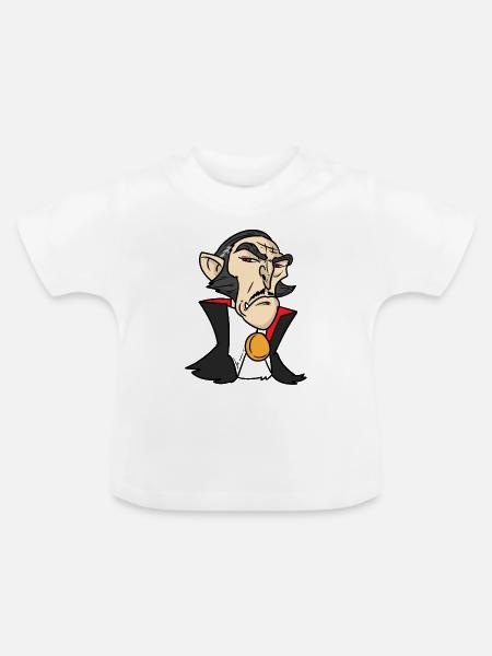 Sir Vampire Sir Vampire - Baby Bio-T-Shirt mit Rundhals - Weiß