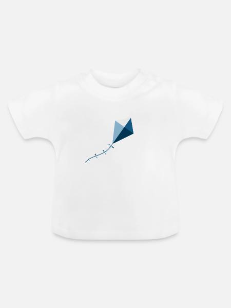 Drachen Drachensteigen Geschenk - Baby Bio-T-Shirt mit Rundhals - Weiß