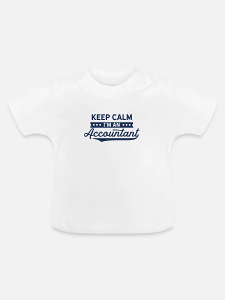 Buchhalter Buchhalter Buchhalter Buchhalter - Baby Bio-T-Shirt mit Rundhals - Weiß