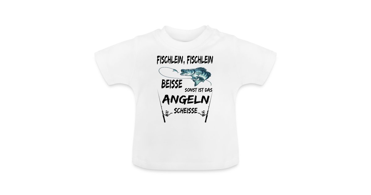 T-Shirt Baby Papa Angelschein Angler Kinder Shirt Kids Spruch Geschenk angeln 