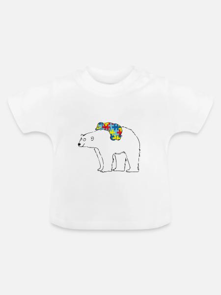 Mama Bear - Baby Bio-T-Shirt mit Rundhals - Weiß