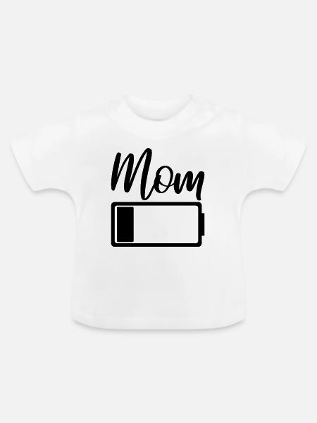 Mutter - Baby Bio-T-Shirt mit Rundhals - Weiß