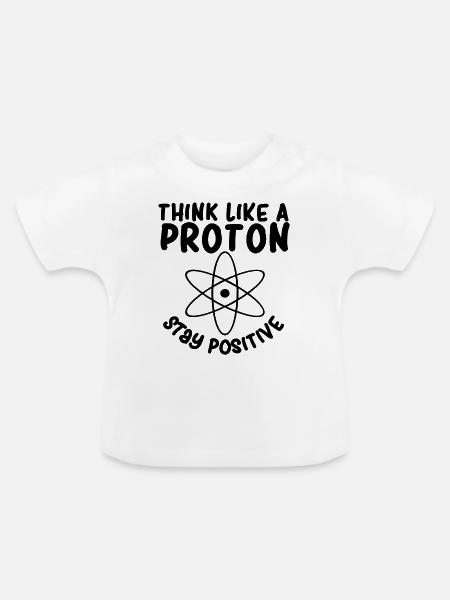 Proton - Baby Bio-T-Shirt mit Rundhals - Weiß