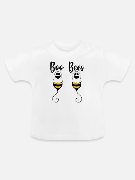 Boo Bees - Baby Bio-T-Shirt mit Rundhals - Weiß