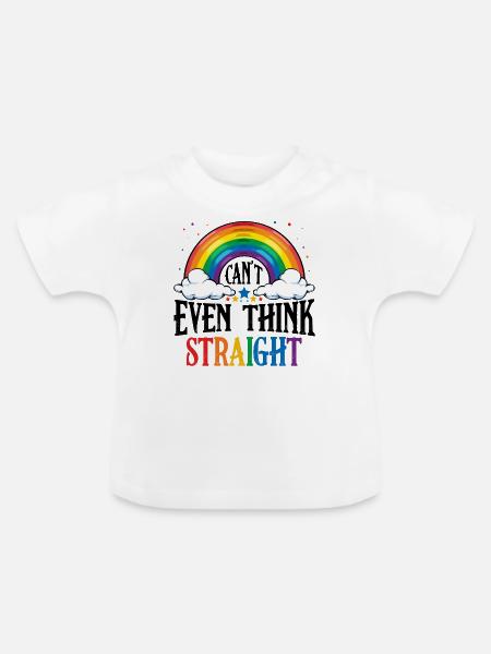 LGBT - Baby Bio-T-Shirt mit Rundhals - Weiß