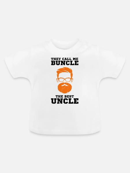 Bester Onkel - Baby Bio-T-Shirt mit Rundhals - Weiß