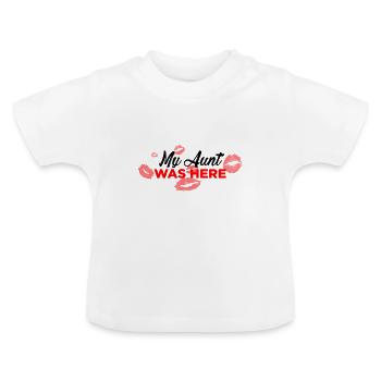 My aunt was here - T-shirt bio col rond Bébé - blanc - Devant