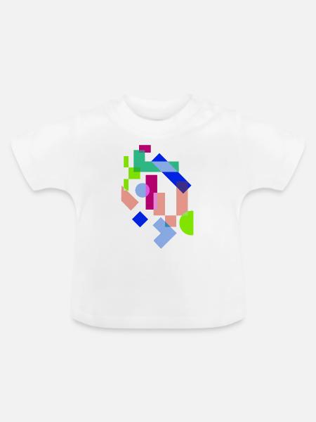 Kunst - Baby Bio-T-Shirt mit Rundhals - Weiß