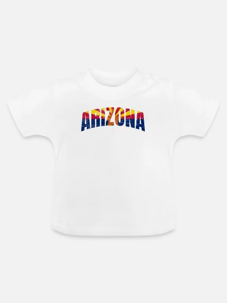 Arizona - Baby Bio-T-Shirt mit Rundhals - Weiß
