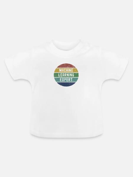 Machine Learning Experte Geschenk - Baby Bio-T-Shirt mit Rundhals - Weiß