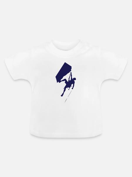 Rock Climbing - Baby Bio-T-Shirt mit Rundhals - Weiß