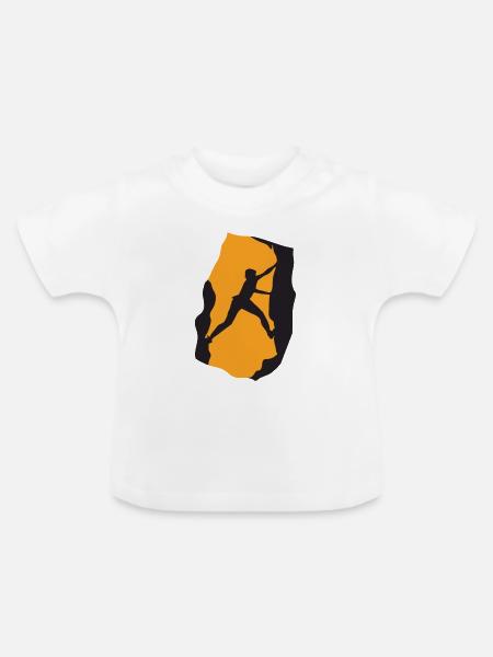 Rock Climbing - Baby Bio-T-Shirt mit Rundhals - Weiß