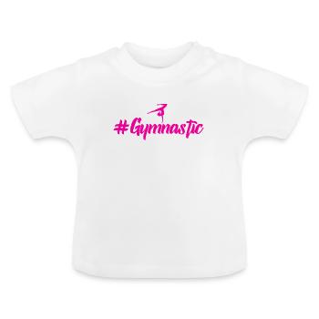 # gymnastic - Baby Organic T-Shirt with Round Neck - white - Front