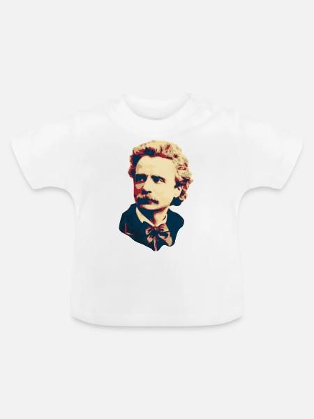 Edvard Grieg - Baby Bio-T-Shirt mit Rundhals - Weiß