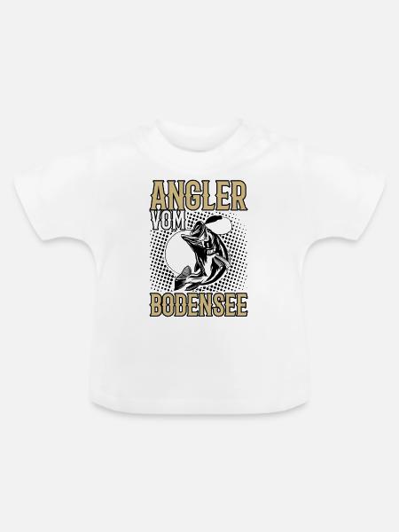 Angler Bodensee - Baby Bio-T-Shirt mit Rundhals - Weiß
